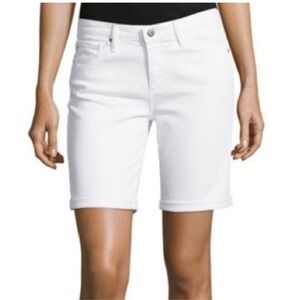 AG Brooke White Bermuda Cuffed Shorts Jeans Sz 31